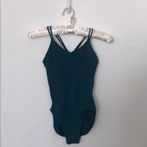 Gilda Marx Adult Petite Small Teal Leotard. EUC.